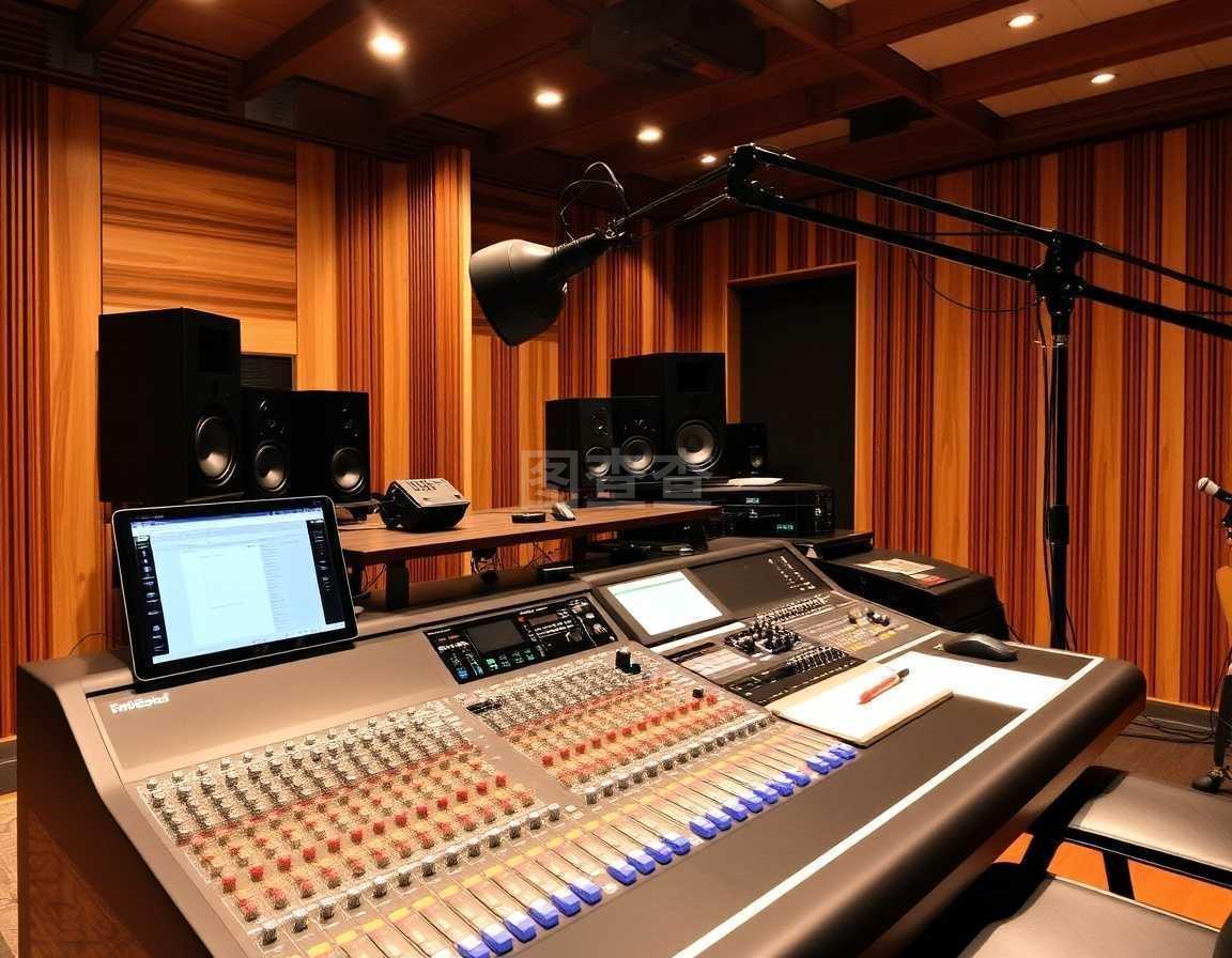 录音棚混音台 专业音乐制作的核心工具